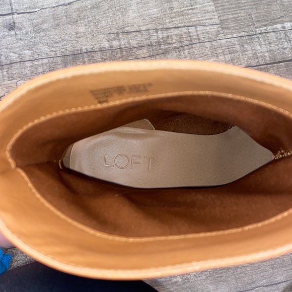 Women’s Loft Tan Faux Leather Booties - Picture 9 of 9